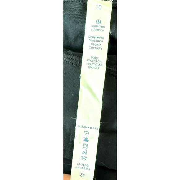 Lululemon Stretch Pants with Drawstring Hem Joggers Women's Size 10 Black - Picture 8 of 12